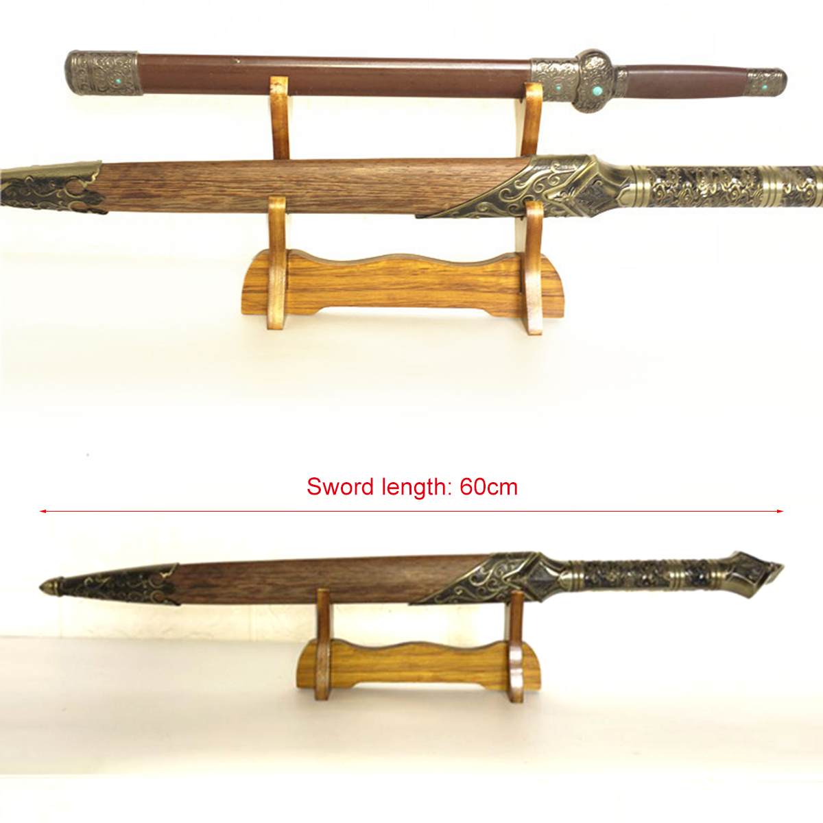 Stents 1/2/3/4 tiers samurai massivt træ katana holder japansk universalstand beslag display ofverwatch cosplay samurai sværd