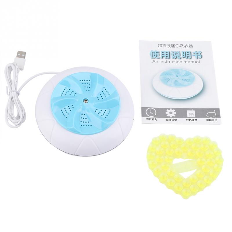 Mini Tragbare Ultraschall Vibration Waschmaschine Flecken Entferner USB Ultraschall Wäsche Reinigung Maschine für Reise