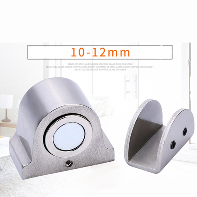 Magneet Glazen Deur Stop Rvs Deurstopper Magnetische Deur Houder Wc Glas Deur Deurstop Meubels Hardware Tool