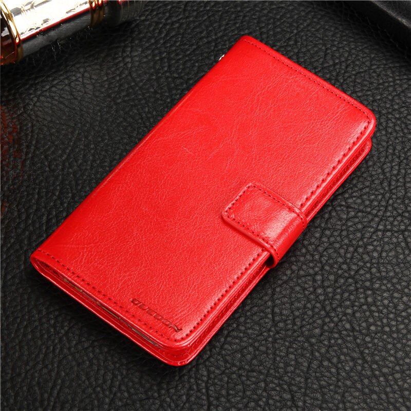 GUCOON Vintage Wallet Case voor Caterpillar Cat S61 S60 PU Leer Klassieke Boek Flip Cover Magnetische Mode Gevallen: Caterpillar Cat S60 / Rood