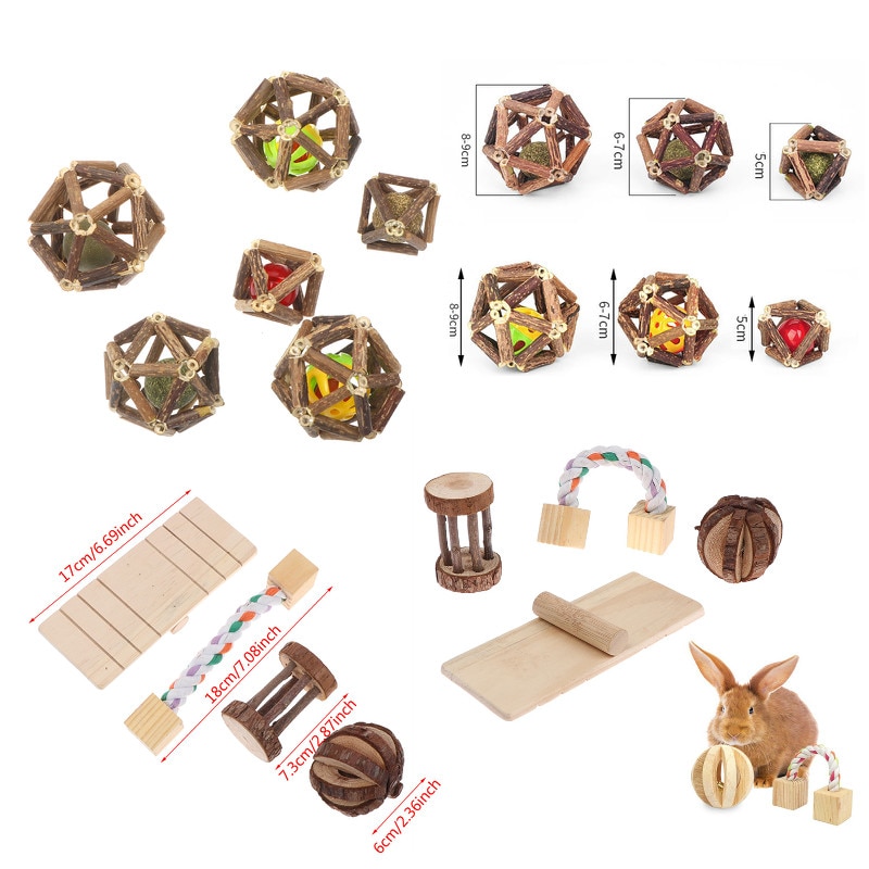 Maison de Hamster en bois avec échelle coulissante pour cochon d'inde, jouet d'exercice mignon, accessoires Cage à Hamster