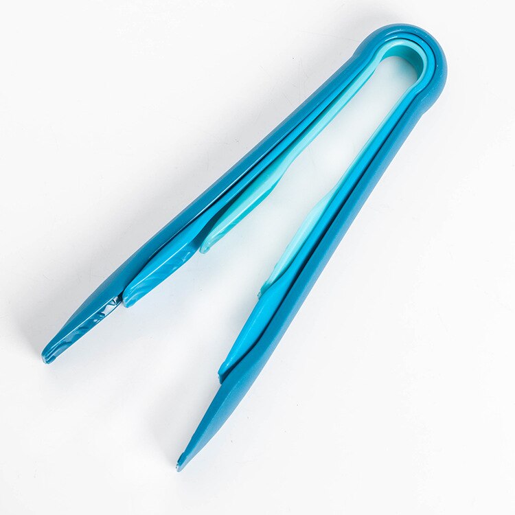 Color bread clip three piece set food grade PP plastic food clip vegetable clip kitchen plastic food cake: Blue