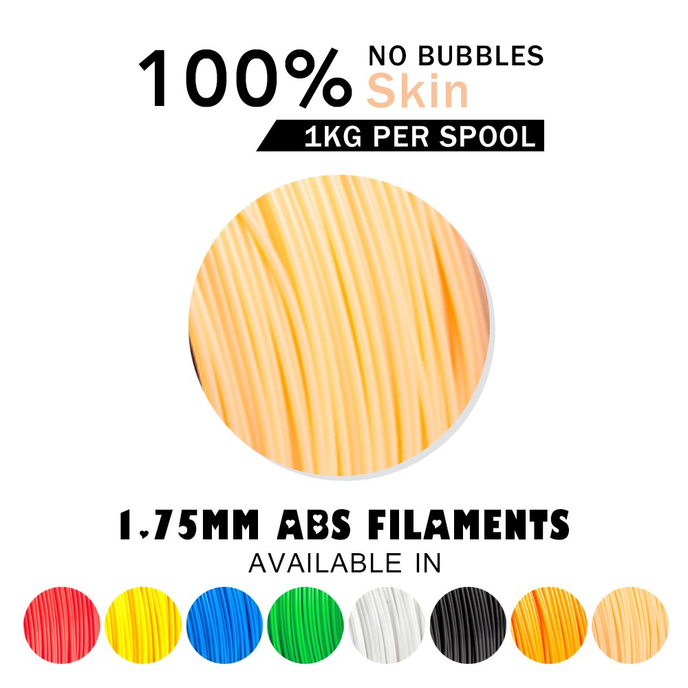 Enotepad abs plastic skin abrasive filaments 1.75mm abs material for fdm 3d printer with rohs/reach fast ship no bubble