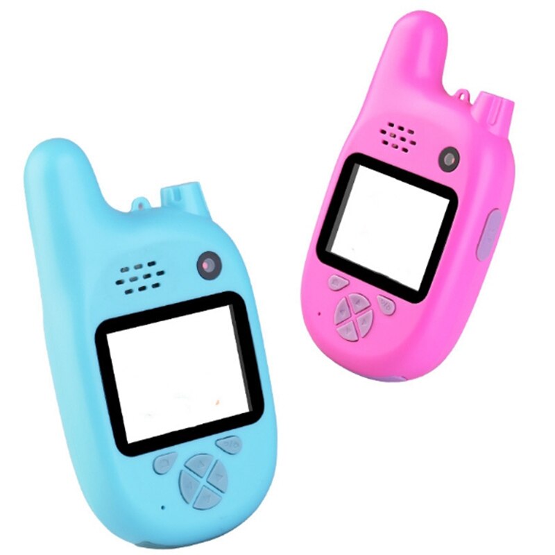 Niños Walkie Talkie Cámara videocámara Mini Video HD juguetes Walkie Talkie videocámara MP3 reproductor de música juego mejor para los niños
