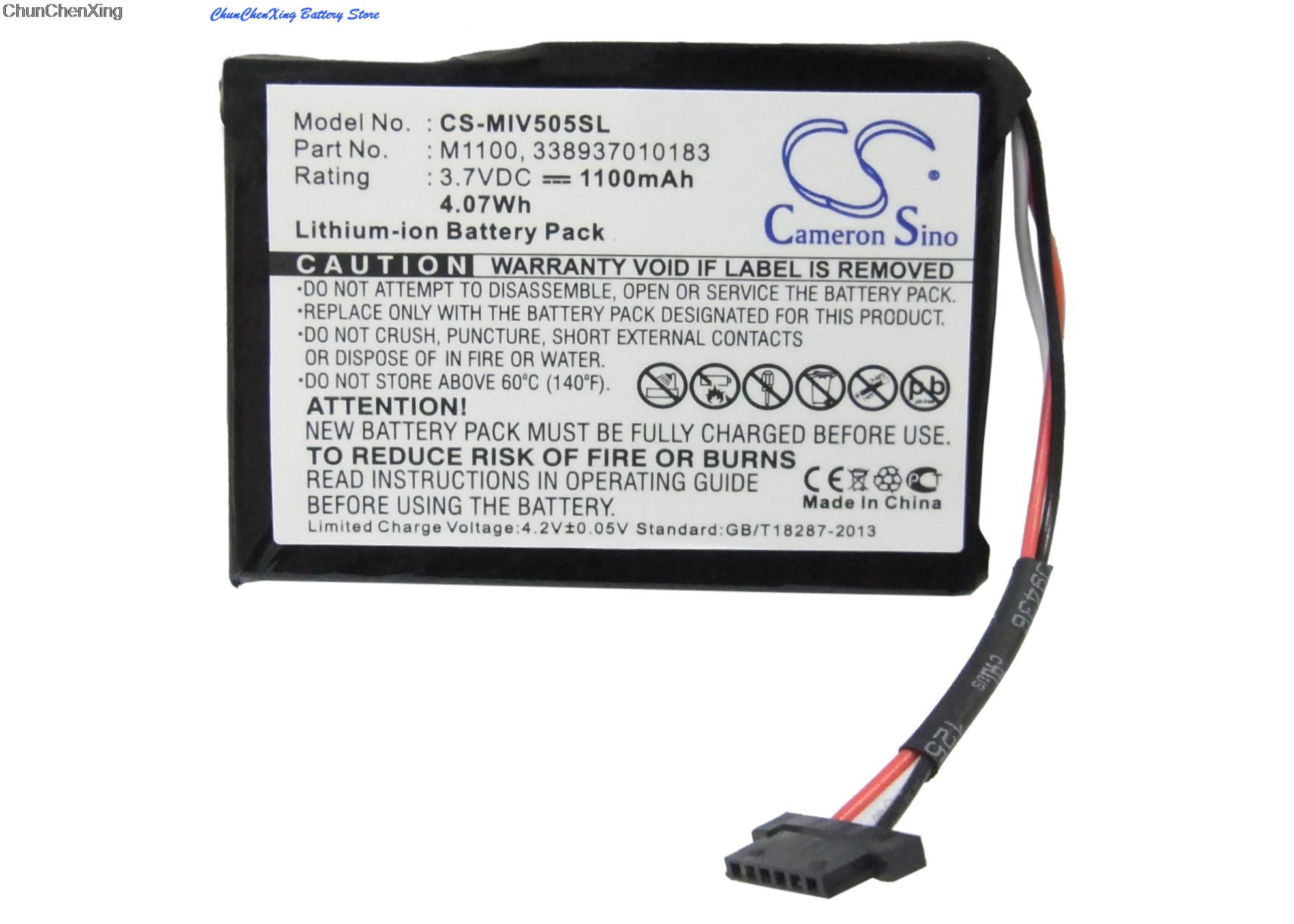 Cameron Sino 1100mAh Battery for Mitac/NAVMAN Mio Spirit V505 TV, Mio Spirit V735 TV