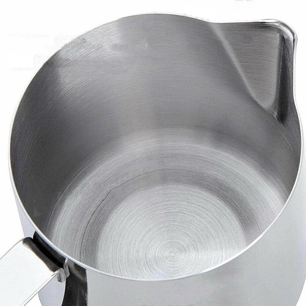 Stainless Steel Milk Jug Frother Coffee Latte Container Metal Pitcher Mug Cup Kitchen Milk Tool 350ml/600ml/1000ml