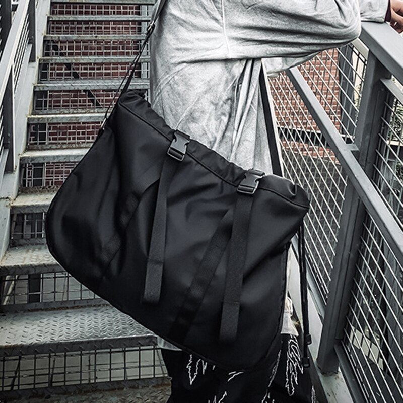 Koerierstassen nylon grote schoudertas heren hiphop streetwear reistassen