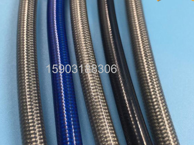 AN3 Automotive motorcycle 1/8" 304 stainless steel wire ptfe braided PVC covered brake line fuel line 1M