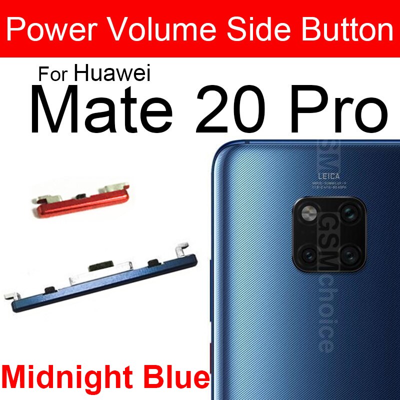 Power Volume Button For Huawei Mate 20 20Lite 20Pro 20X Up Down Audio Control Button Replacement Repair Parts Flex Ribbon Cable: 20Pro MidnightBlue