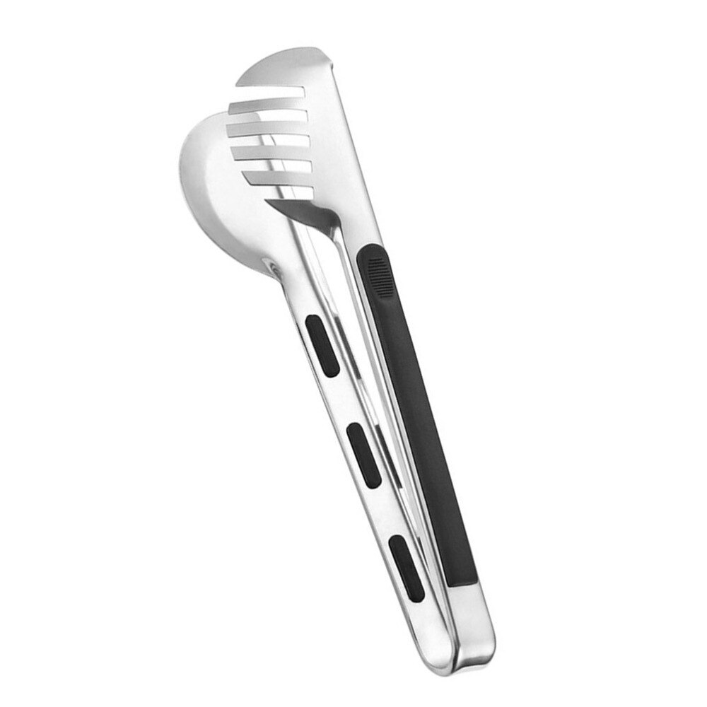 Stainless Steel Pasta Clamp Multifunction Food Tong Serving Tongs for Bread Steak Barbecue
