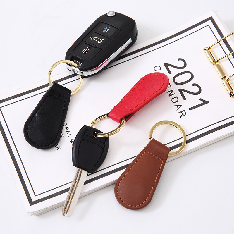 Porte-clés magnétique Simple, tendance, en métal PU, pour voiture, hommes femmes, couleur or, aimant, mignon, accessoires pour clés de maison