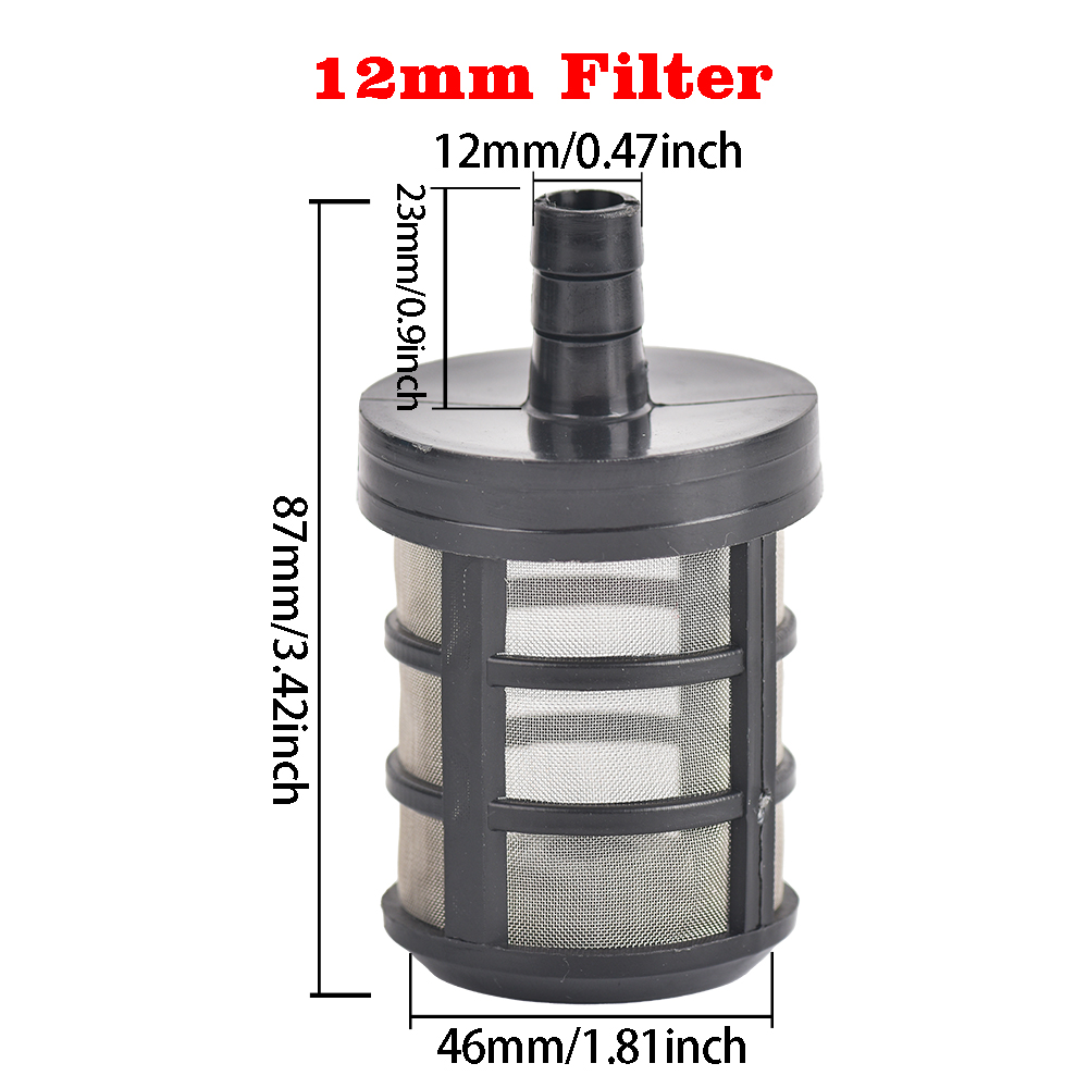 8/10//13mm Edelstahl gitter Schlauch filter Bewässerungs pumpe Filters prüh membran pumpe für Sprüh auto waschanlage Ölpumpe: Lila