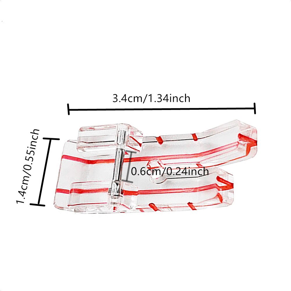Domestic Sewing Machine Presser foot 602 Clear 1/4" Quilting for Brother Singer Babylock AA7184