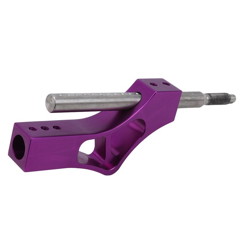 Aluminium Auto Pookknop Extender Verstelbare Shifter Lever Extender Fit Voor Honda Civic Integra Crx B16 B18 B20 D serie: purple