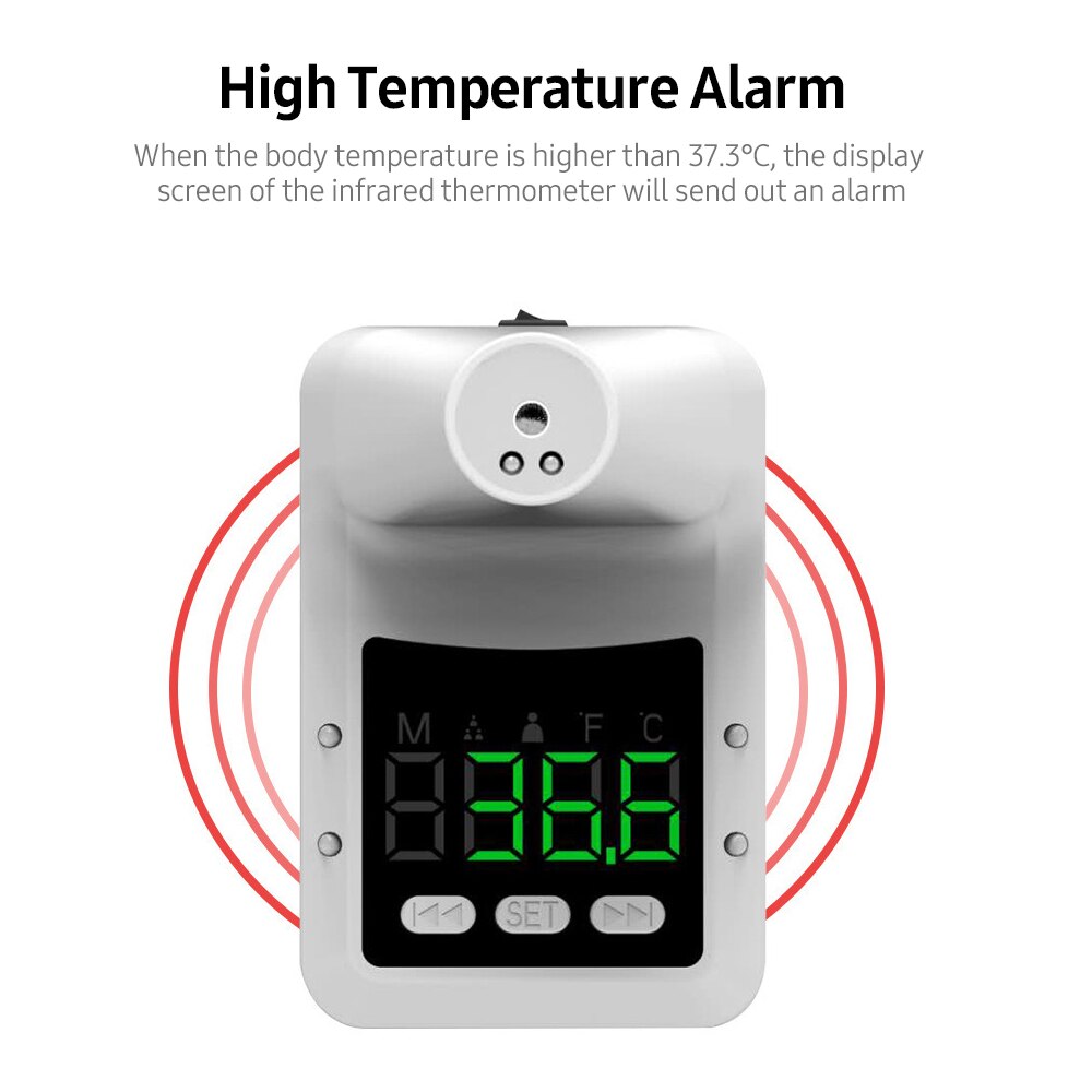 Non-contact Infrared Thermometer High-precision Automatic Induction Thermometer Rapid Measurement Support ℃/℉ Switch: Default Title