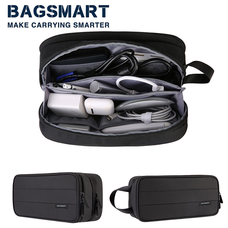 BAGSMART Elektronische Organizer Große Reise Kabel Tasche Kabel Veranstalter Tasche Elektronik Zubehör Fällen für Festplatten, Ladegeräte