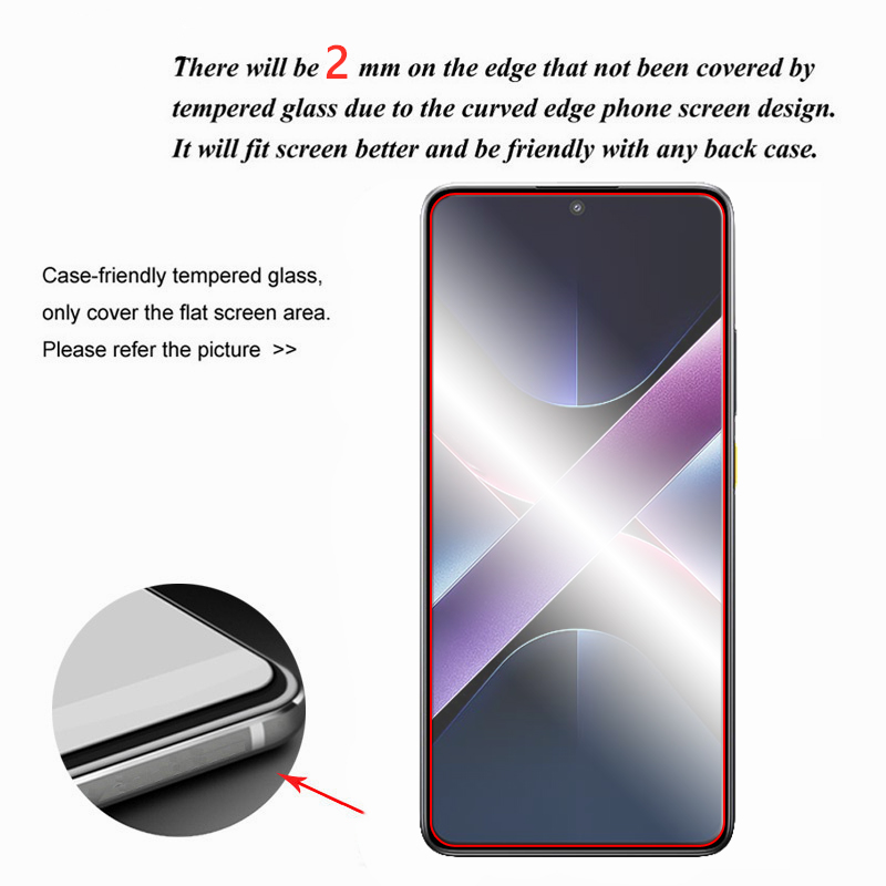 Para POCO X7 Pro 5G vidrio para POCO X7 Pro vidrio templado 6,67 pulgadas pegamento completo Protector de pantalla transparente para Xiaomi POCO X7 Pro Flim