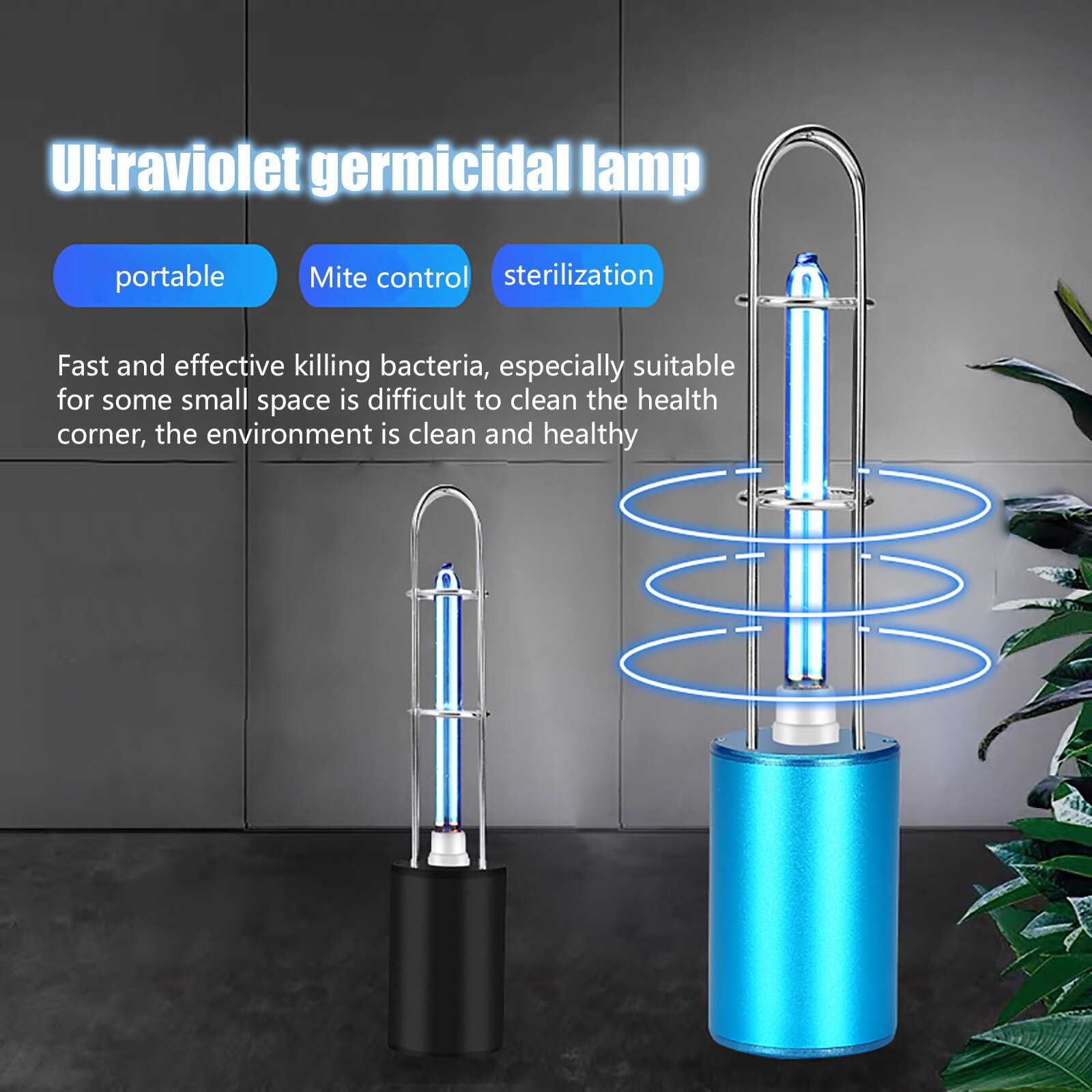 Portable Ultraviolet Germicidal Lamp, Rechargeable Household Ultraviolet Germicidal Lamp, Ultraviolet Germicidal Lamp Sterilizer
