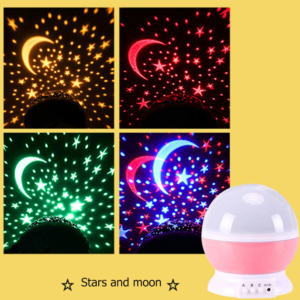 Sky Projector Star Moon Galaxy Night Light For Children Kids Bedroom Decor Projector Rotating Nursery Night Light LED Baby Lamp