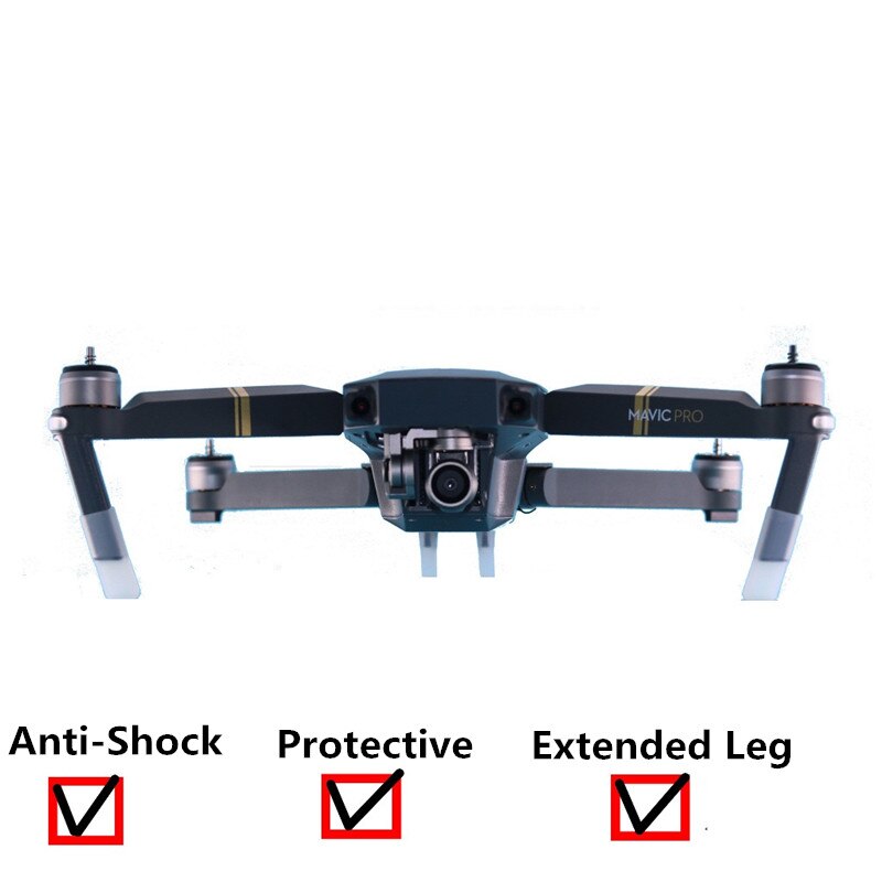 4 Stuks Dji Mavic Pro Landingsgestel Verlengd Been Landingsgestel Ondersteuning Been Protector Drone Accessoires Voor Dji Mavic Pro
