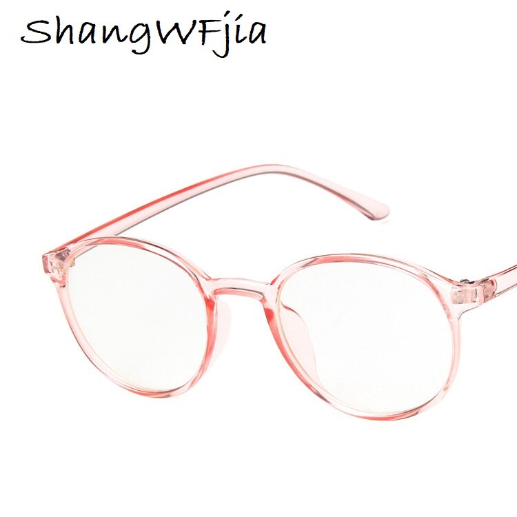 Damglasögonramar glasögonramar vintage runda klarglasögon optisk glasögonram transparent