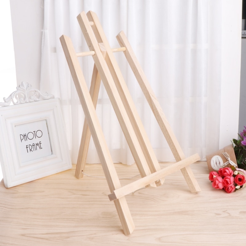 Wood Easel Advertisement Exhibition Display Shelf Holder Studio Painting Stand