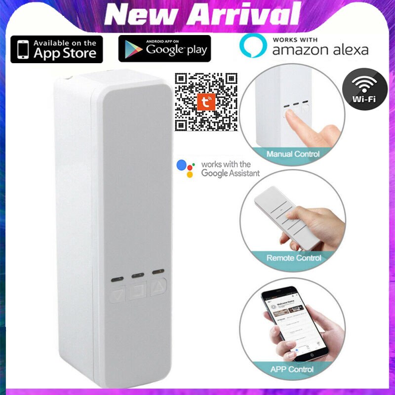 Smart Motorized Chain Roller Blinds Automation Kit Remote Control Control Via Tuya/Alexa/Google/Wifi/Smart Life Shutter Motor
