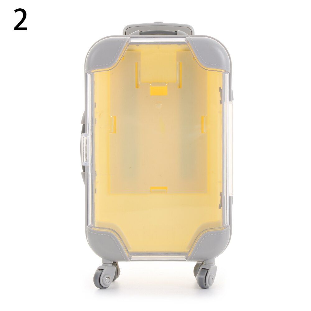 Mini Wagen Gepäck für Verpackung Puppe Schmuck Kleine Kleidung SchöNe Koffer Puppenhaus Dekoration Kunststoff Miniatur Spielzeug Stamm: A-2