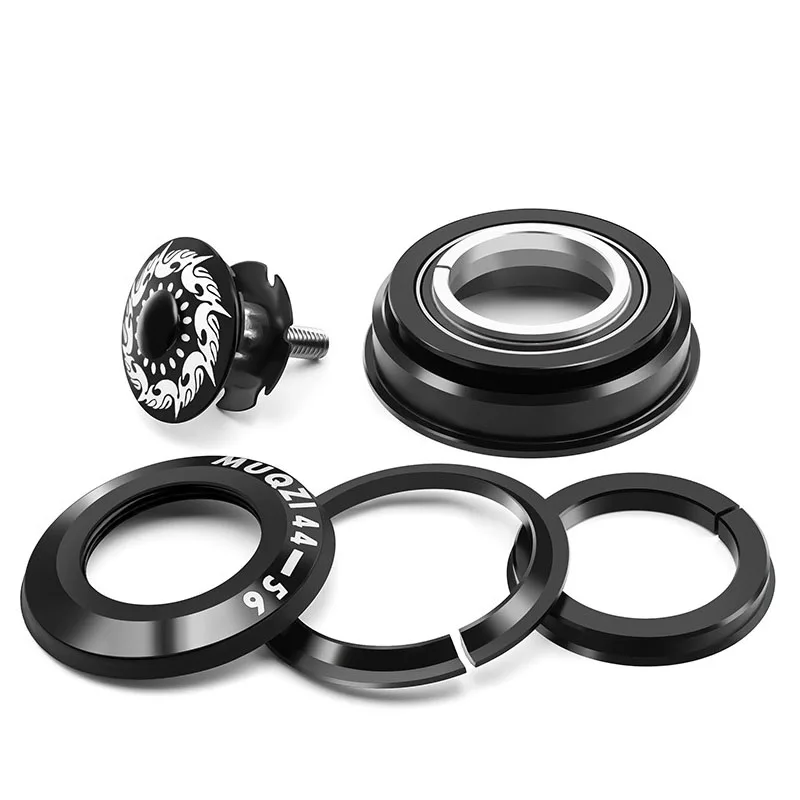 Serie sterzo per bicicletta 30 34 42 44 41.8-52 42-47 44-56 44-50.6mm Serie sterzo MTB 1 1/8 1 1/2 Tubo conico Auricolare a tubo dritto integrato