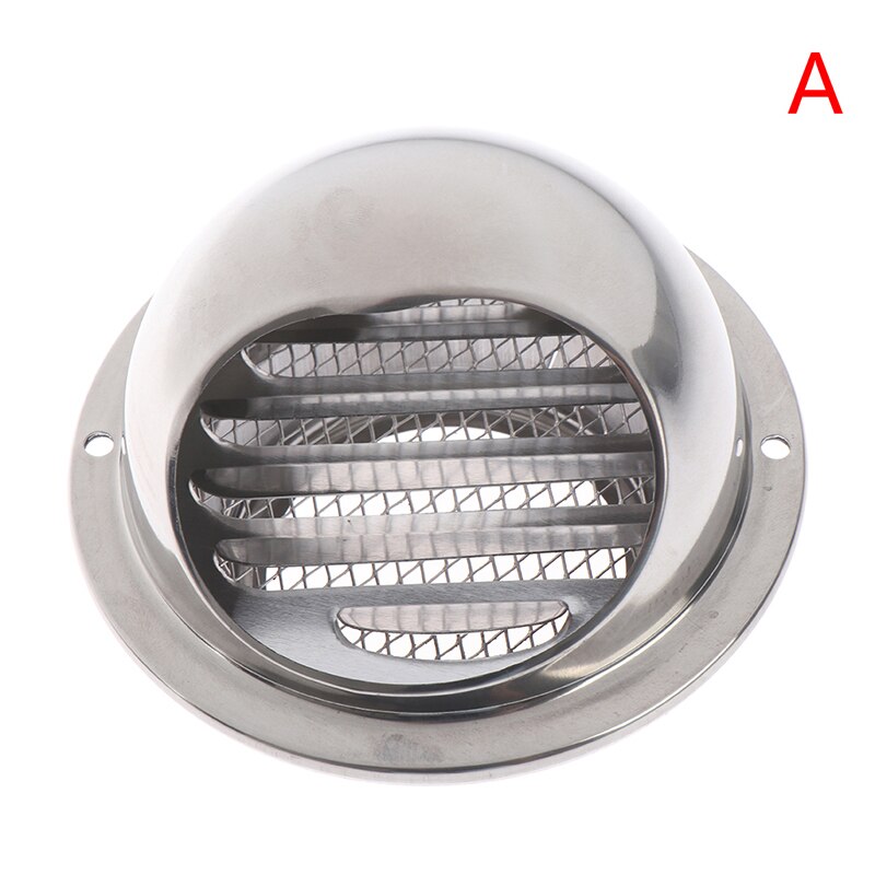 Stainless Steel Wall Air Vent Grille Ducting Ventilation Extractor Outlet Louvres Hemisphere