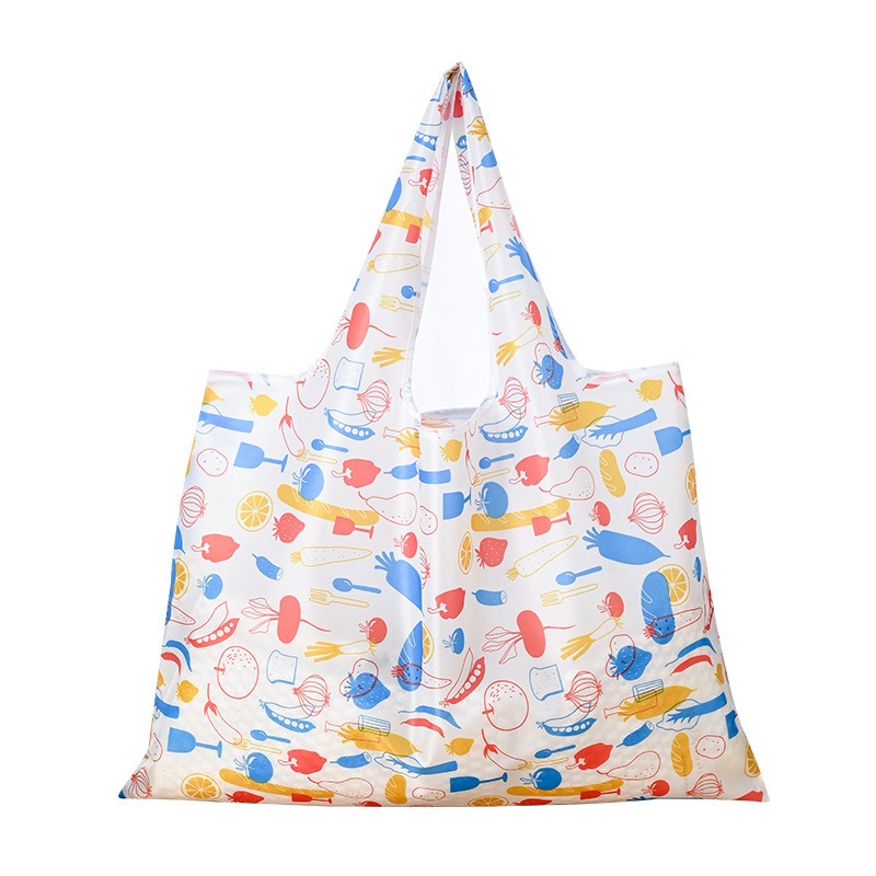 Gjenbrukbare handleposer store vaskbare handleposer bærbare sammenleggbare miljøvennlige nylon kraftige lommevesker