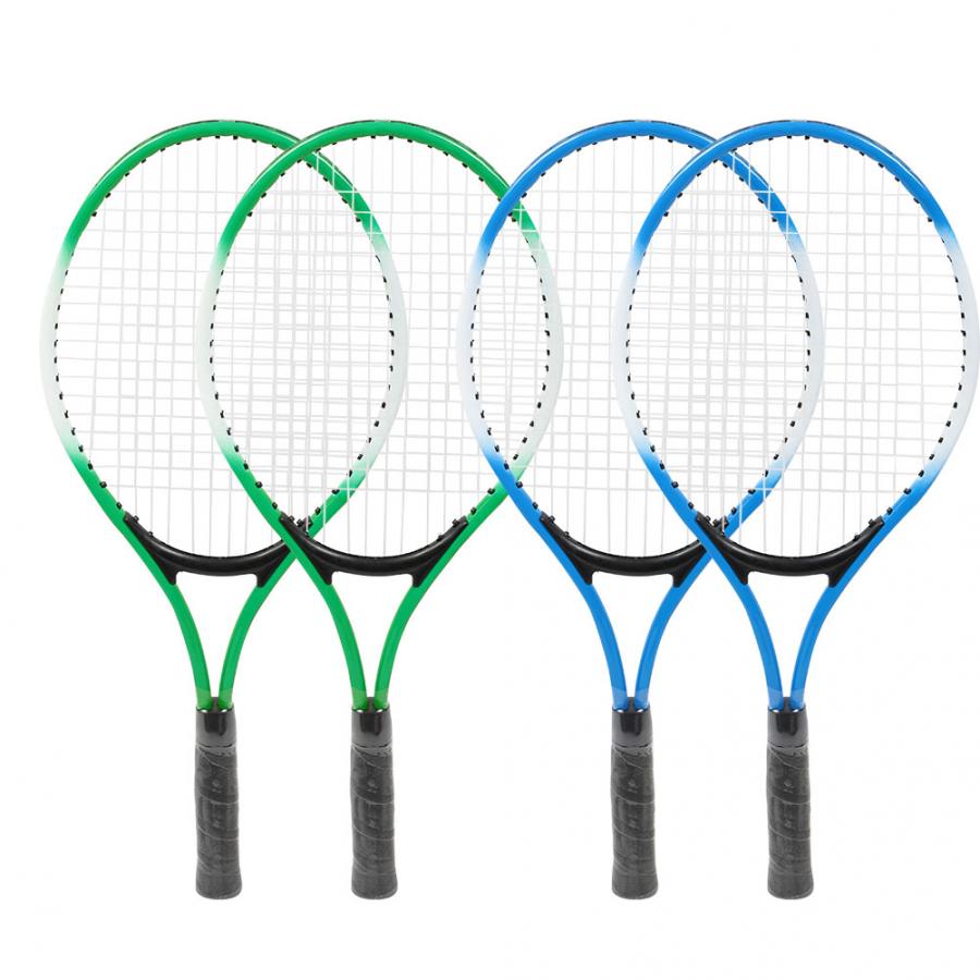 Kinderen Tennisracket Beginner Praktijk Racket Ijzer Legering Kinderen Kids Tennisracket Accessoire met Bal en Draagtas