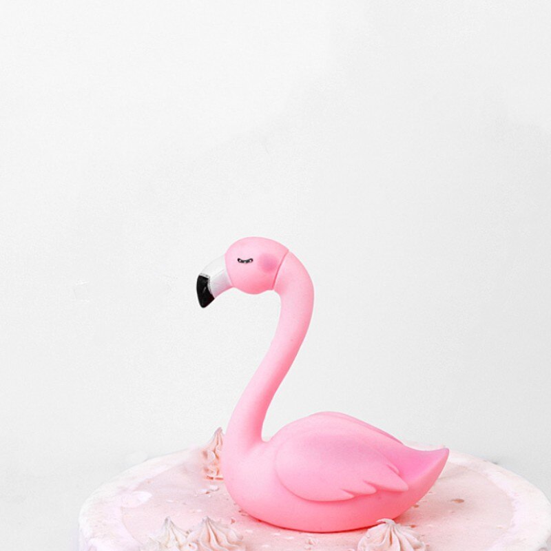 Roze Flamingo Cake Topper Zwaan Taart Insert Diy Bruiloft Verjaardag Valentijnsdag Decoratie: Pink flamingo