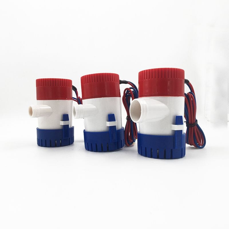 DC 12V/24V Small Mini Automatic Boat Bilge Pump Auto 350GPH 1100GPH Electric Submersible Water Pump 350/500/750/1100 gph