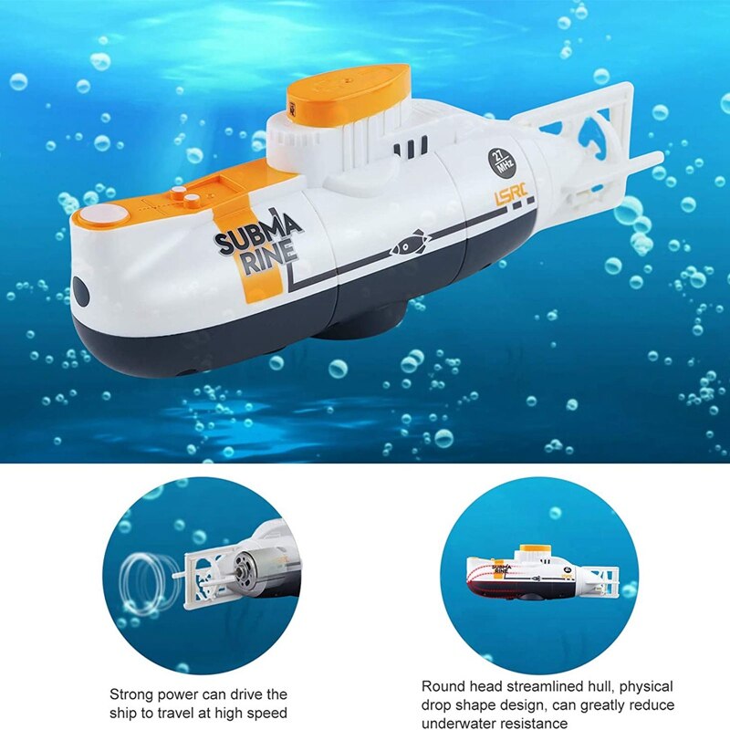 Mini Rc Submarine Afstandsbediening Boot Waterdicht Duiken Speelgoed Simulatie Model Zwemmen Voor Kids Jongens Meisjes