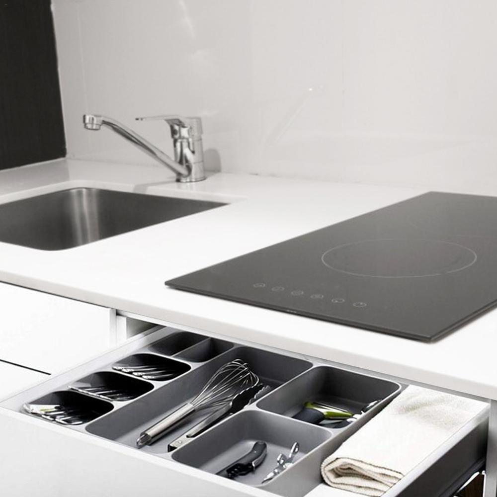 Kitchen Organizer and Storage Kitchen Drawer Organizer Tray Spoon Cutlery Separation Storage Box Kitchen Storage Organizer 4