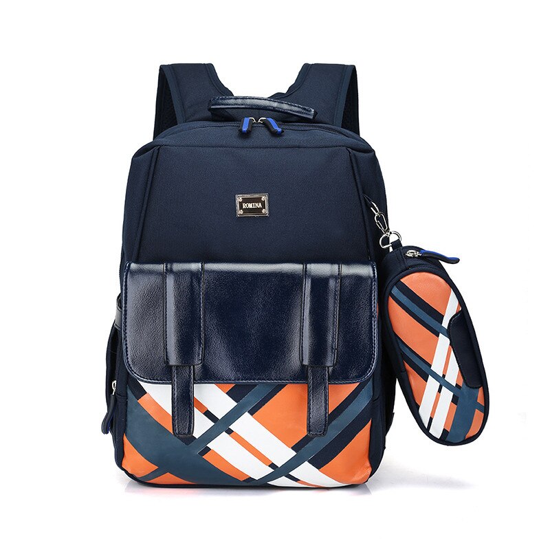 En Nylon Enfants Sacs D'école Alléger Charges Enfants Sac À Dos décontracté Cartables pour Adolescents Garçons Filles sacs À Dos mochila: deep blue