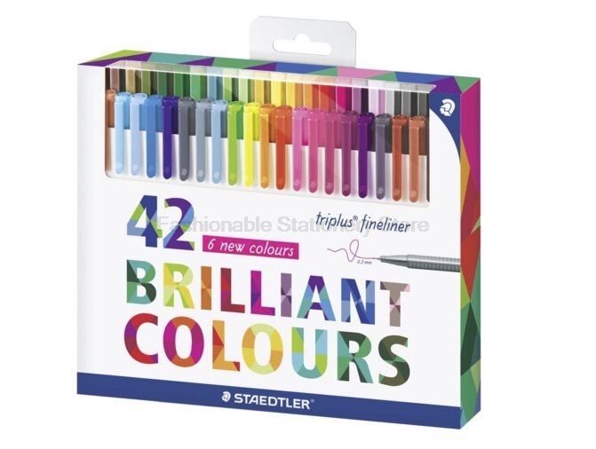 Staedtler 334 c42 farvede kunst tuschpenne maleri pen brevpapir skole kontorartikler 0.3mm fine linie tuschpenne 42 farver: Default Title
