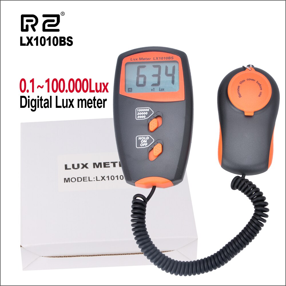 RZ Light Meter 0-100000 Lux Digital Light Meter Level Measuring Instruments LX1010BS