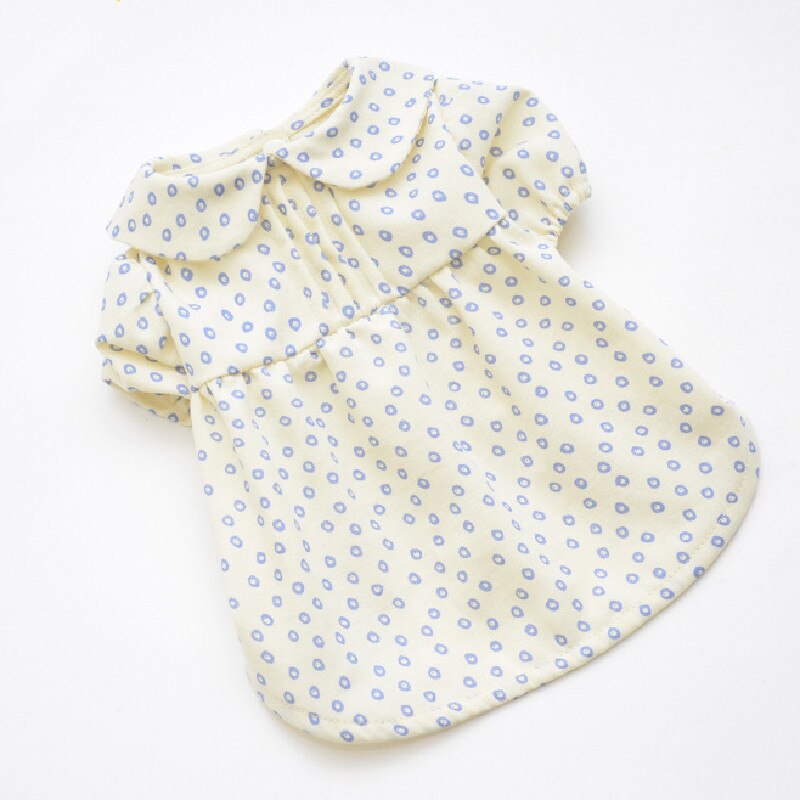 Dog Shirt Summer Pomeranian Clothes Cat Puppy Tops Blouse Chihuahua Yorkies Shih Tzu Maltese Bichon Poodle Dog Clothing Costumes: Blue / S