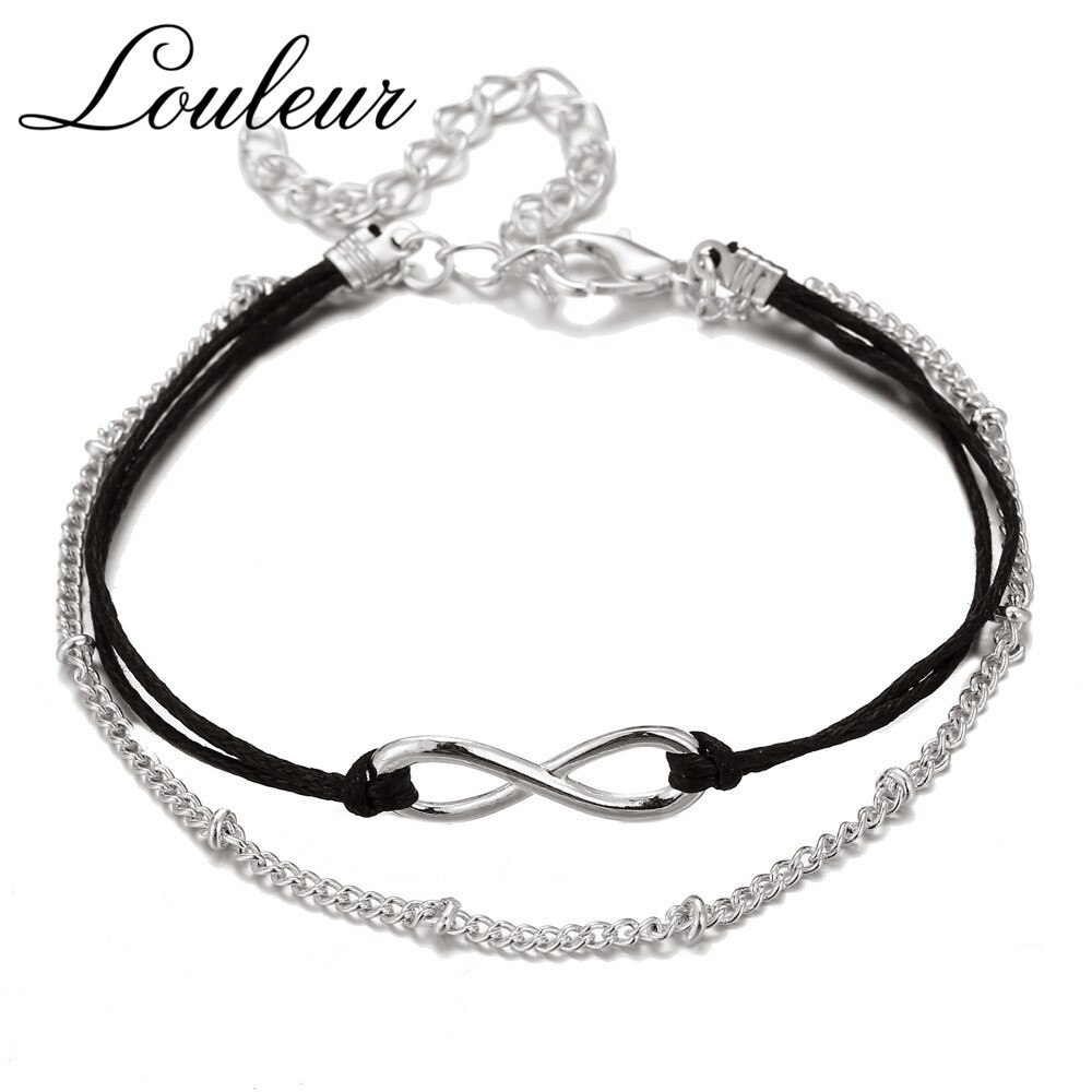 2 stücke Böhmen Silber Farbe Fußkettchen Armbinde Charme Welle Hülse Barfuß Kette Knöchel Armbinde für Frauen Sandle Strand Boho Schmuck: T0242SR00