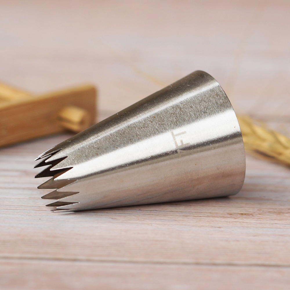 # 7FT Grote Maat Piping Nozzle Cake Decorating Pastry Open Ster Icing Tips Bakvormen Keuken Cookies Gereedschap Rvs