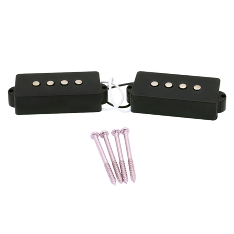 Noiseless Pickup Set for Precision P Bass Bridge Pickup Set Black
