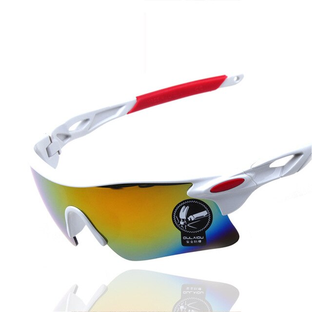 Sports de plein air cyclisme lunettes VTT cyclisme lunettes UV400 photochromique cyclisme lunettes de soleil lunettes unisexes: WHITE