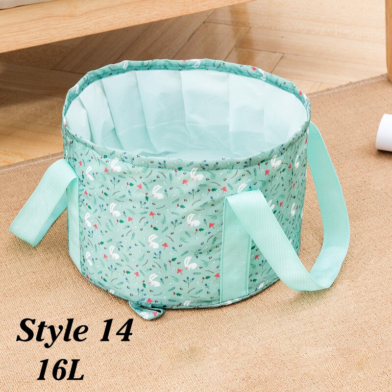 Składana umywalka podróżna umywalka kempingowa wiadro wędkarstwo składana umywalka kąpiel stóp zlew koszyk na pranie Spa kąpiel stóp wiadro do kąpieli: Styke 14