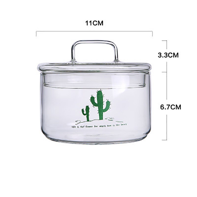 Glass Storage Jars Heat-Resistant Stackable Food Airtight Container Coffee Fruit Miscellaneous Grains Bottle Kitchen Organizer: E with cover