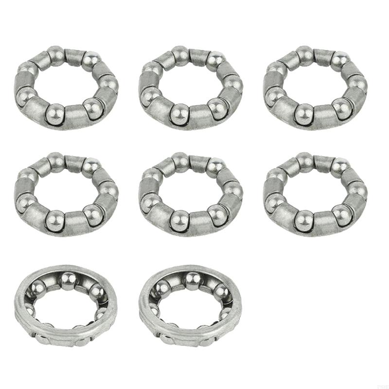 P88E 8pcs Bicicletas bicicleta Forquel Buardador soporte Bottoming Bolas acero carbono Retener los auriculares: Verde