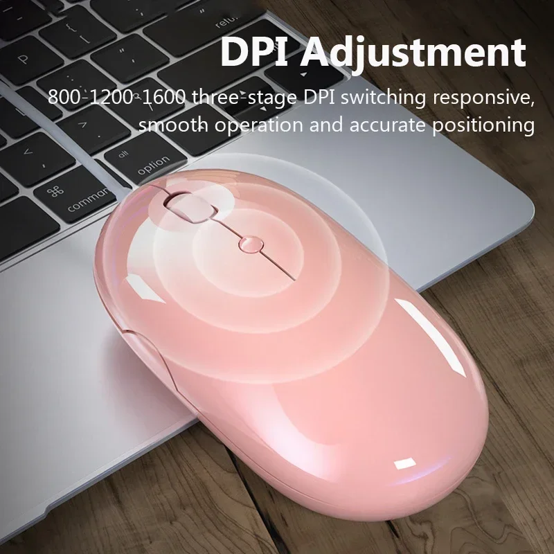 Ergonomiczna mysz do gier Przewodowa mysz komputerowa USB Myszy optyczne Magic Silent Mause For PC Gamer Laptop Pink Girl Gift Office