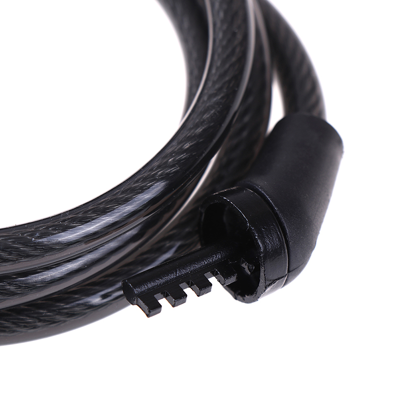 Candado de cadena de cable para bicicleta, combinación antirrobo de 4 dígitos con contraseña para ciclismo
