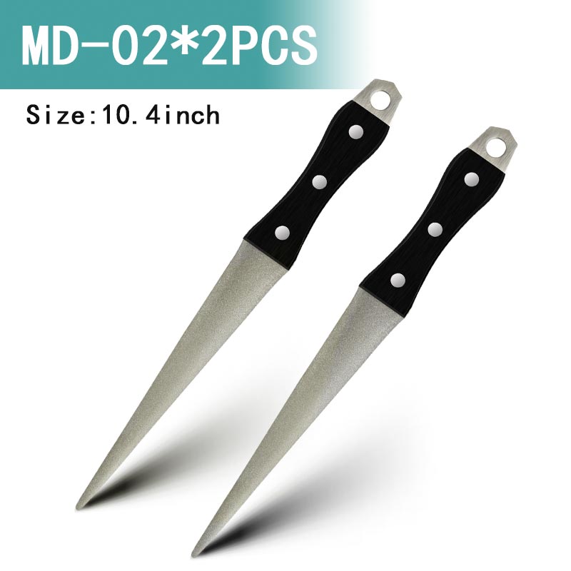 Afilador de cuchillos de diamante, superficie curva de acero Para afilar cuchillos, tijeras, piedra de afilar, herramienta de molienda de cocina: Azul marino